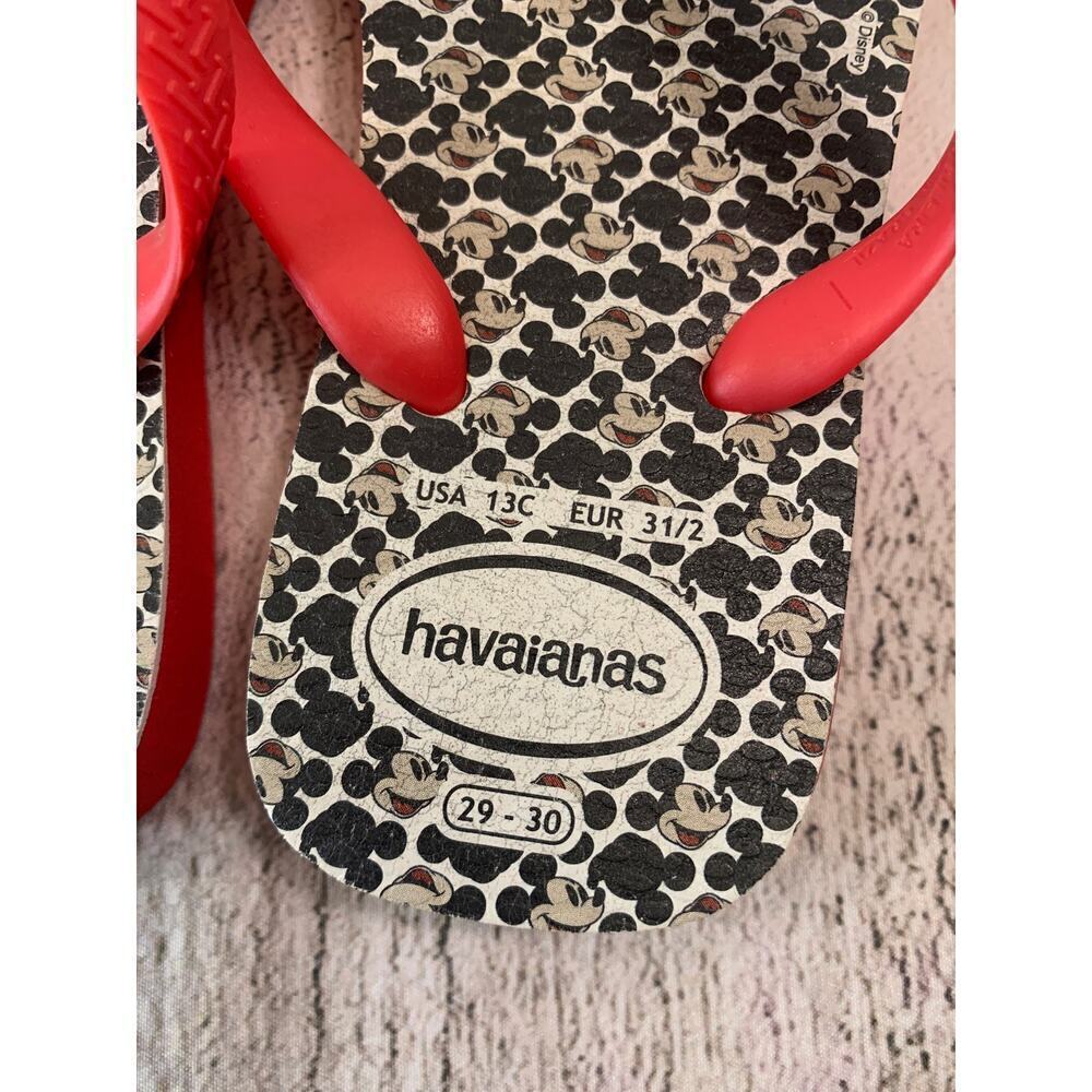 HAVAIANAS Girl’s Mickey Flip Flop Sandals / Size: 13C - EUR 31-32 - Picture 5 of 9